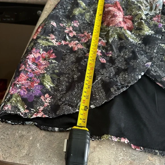 Beautiful, colourful sequins wrap dress in new condition from Nordstrom - Picture 12 of 14